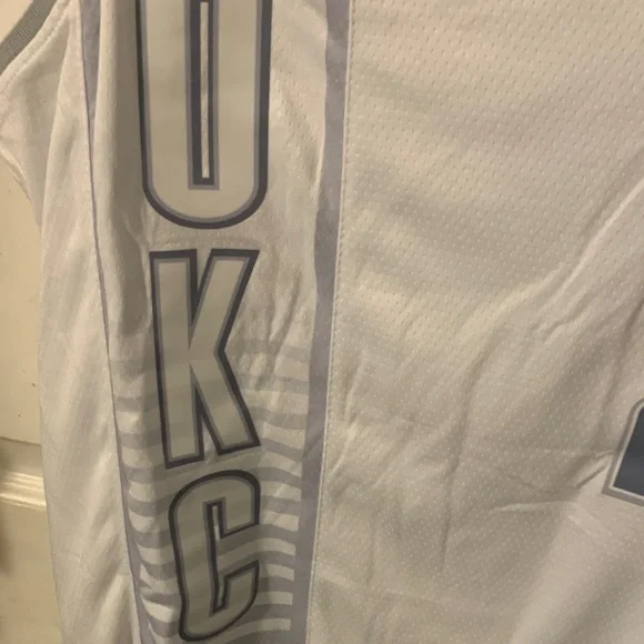 Nike White OKC Jersey with Blue Accents - Picture 2 of 8